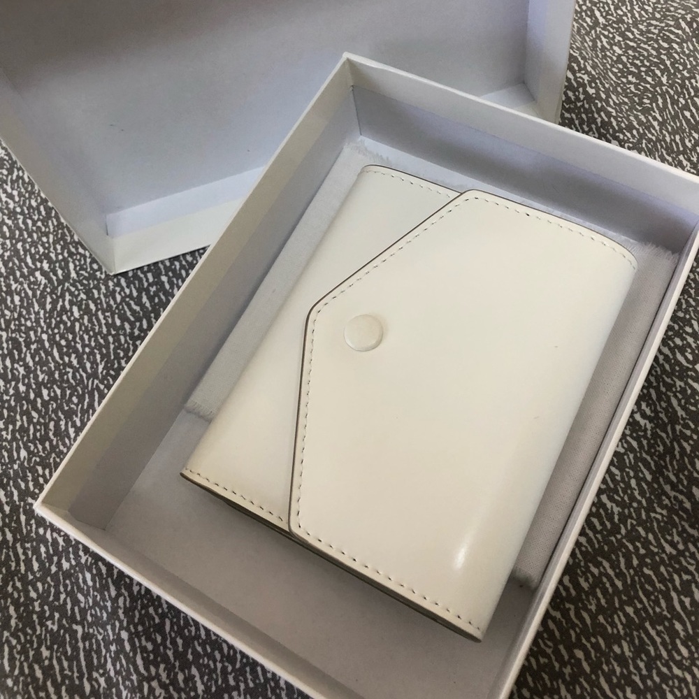 Maison Margiela white tri-fold wallet